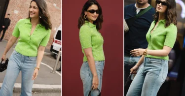 Alia Bhatt's Milan Fashion Week Glam: Neon Green Stunner