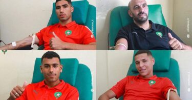 Morocco National Football Team Donates Blood to Earthquake Victims