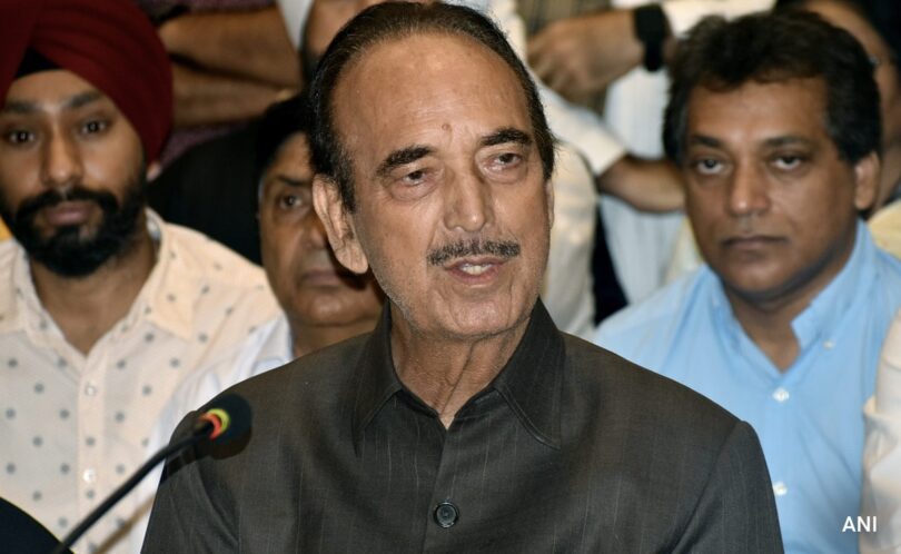 Ghulam Nabi Azad Stresses Caution in Implementing 'One Nation, One Election'