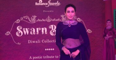 Karisma Kapoor Shines as Showstopper for Ritika Mirchandani's 'Swarn Banga' Collection