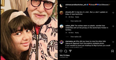 Aishwarya Rai Shares Precious Moment: Aaradhya Hugs Grandfather Amitabh on His 81st