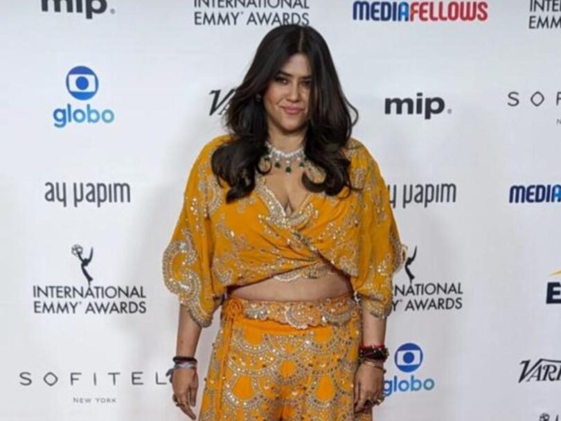 Ektaa Kapoor Shines in Rs 1,49,800 Sharara Set at International Emmy Awards 2023