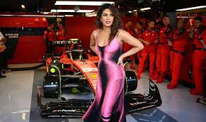 Priyanka Chopra Turns Heads in Thigh-Slit Dress at 2023 Formula 1 Abu Dhabi Grand Prix