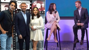 Sara Ali Khan Engages in a Heartfelt Conversation with David Beckham at Meta Office in Mu