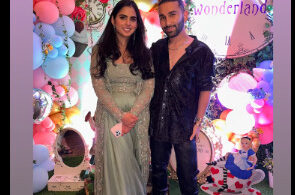 Isha Ambani Radiates Elegance in Green Cape Set at Exclusive Baby Shower Event