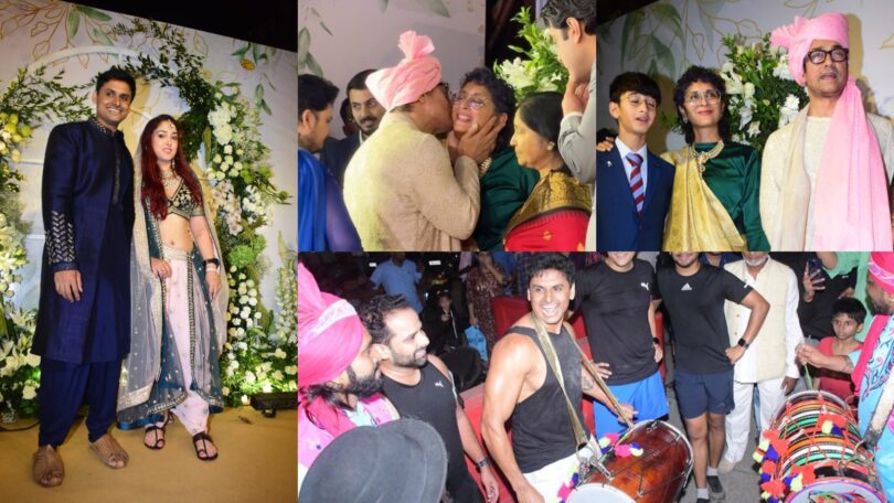 Aamir Khan, Kiran Rao, and Reena Dutta Shine in Ethnic Attire at Ira Khan’s Wedding