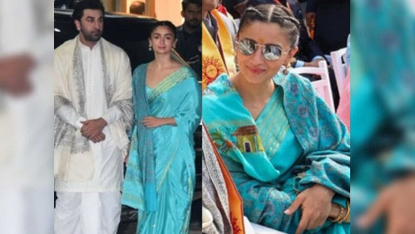 Alia Bhatt's Elegance: The Intricate Craftsmanship Behind the Rs 45k Ramayan-Themed Saree