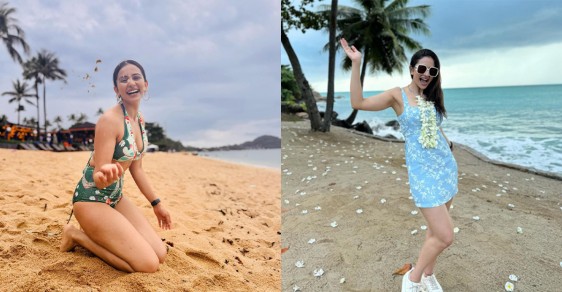 Rakul Preet Singh's Stylish Floral Beach Dress from Thailand Vacation