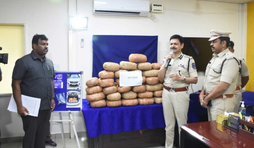 Hyderabad Police Crackdown: Seven Arrested, Significant Ganja Haul Seized in Dual Operations