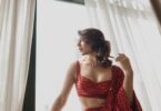 Samantha Ruth Prabhu Sparkles in Red Hand-Embroidered Arpita Mehta Sari